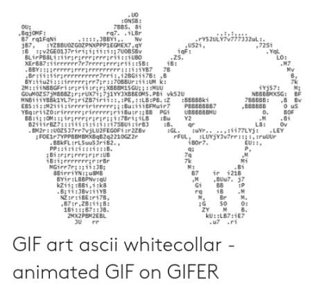 Рисунки символами gif