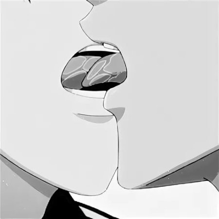 Аниме поцелуй с язычком