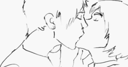 Поцелуй зарисовка карандашом