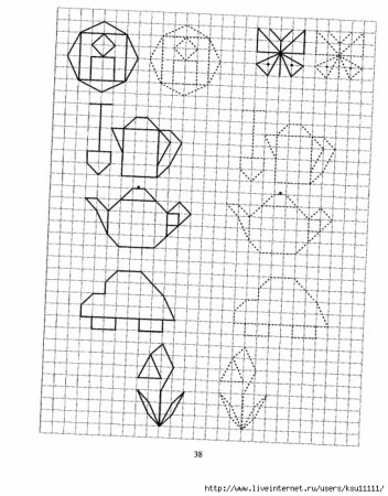 Рисование по клеточкам в тетради
