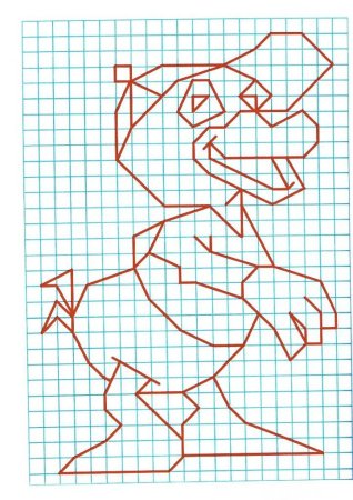 Рисунки на листике в клеточку