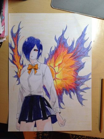 Тоука Киришима для срисовки