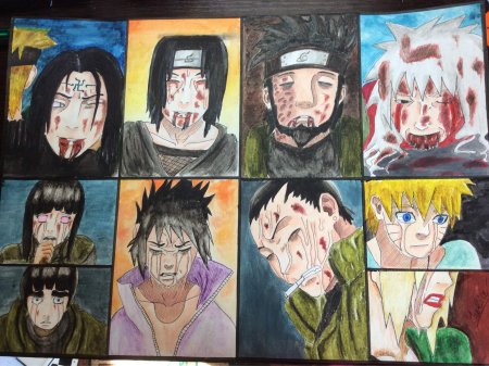 Рисунки на стекле аниме персонажи