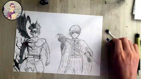 Аниме арт детализированный