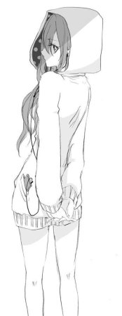 Тянка карандашом в полный рост