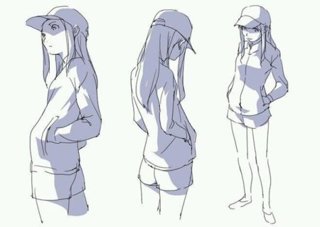 Позы для рисования одежды