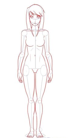 Аниме тело девушки