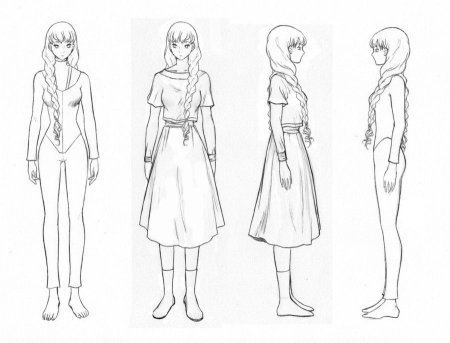 Зарисовки аниме персонажей