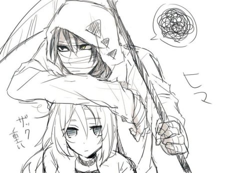 Зак и Рейчел чёрно белый