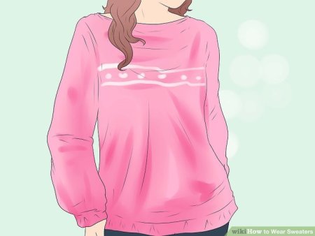 Розовая кофта нарисованная