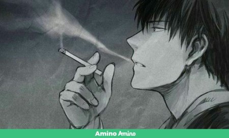 Аниме парень с сигаретой