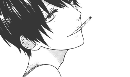 Аниме пацан курит