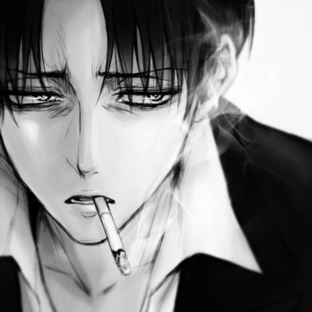 Аниме парень с сигаретой