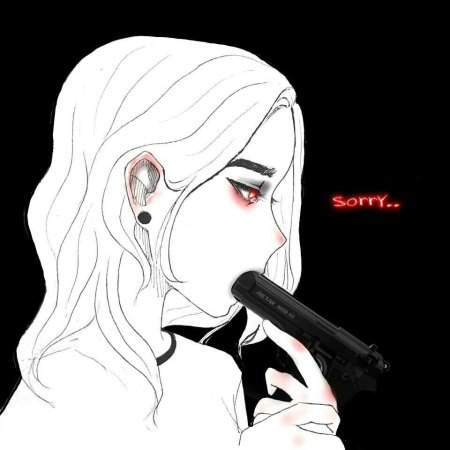 Аниме тян курит