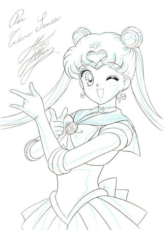 Сейлор Мун каррандашом