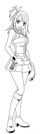 Люси Сердоболия в полный рост раскраска