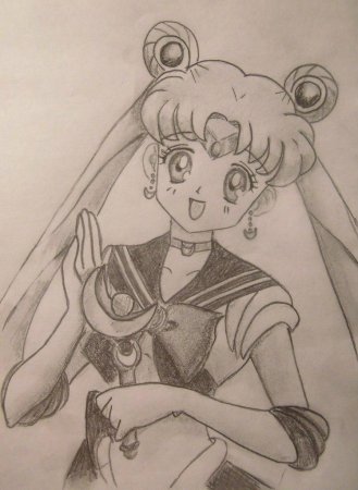 Сейлор Мун каррандашом