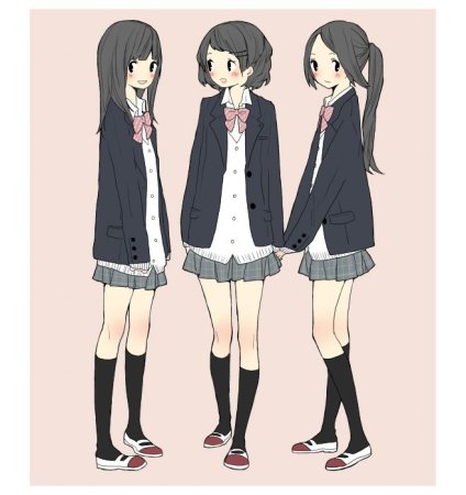 Аниме одежда Школьная