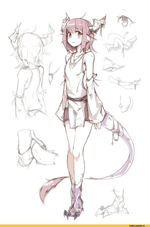 Референс персонажа демона