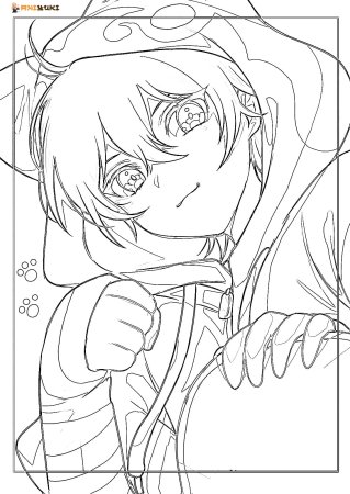 Рэки раскраска аниме