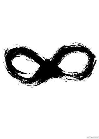 Знак бесконечности на фоне