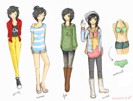 Нарисовать человека в одежде