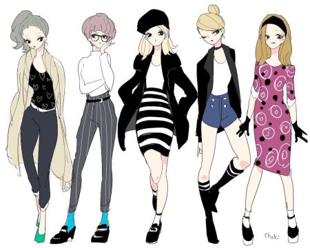 Модная одежда для персонажей