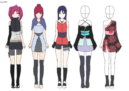 Аниме одежда для девочек