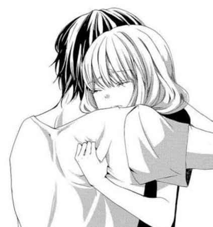 Аниме пары чб