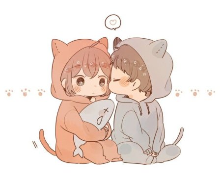 Аниме пара набросок