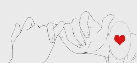 Сердечко руками аниме