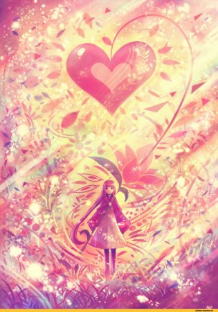 Любовь сердце аниме