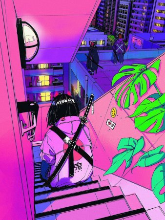 Киберпанк vaporwave anime