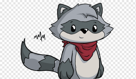 Мультяшные еноты арт