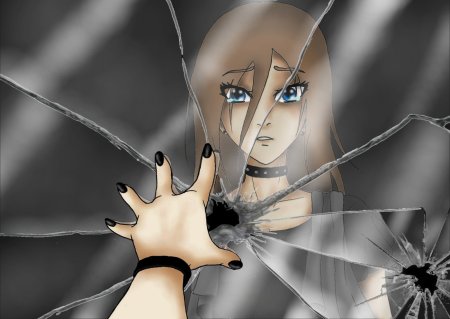 Аниме с разбитым стеклом