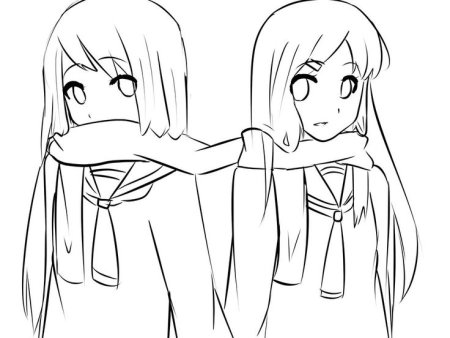 Раскраски аниме подружки
