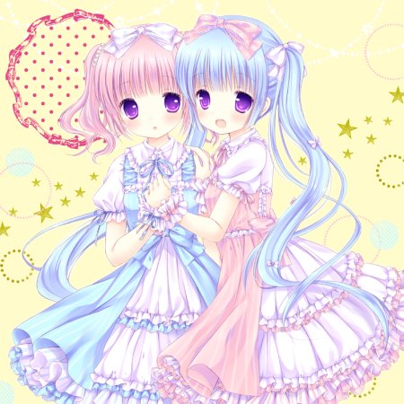 Аниме Близнецы девочки