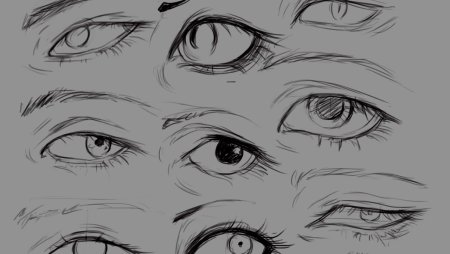 Глаза скетч