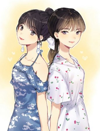 Близнецы девочки рисунок