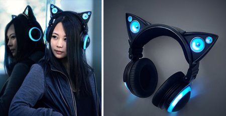 Наушники m6 Cat Ear Purple