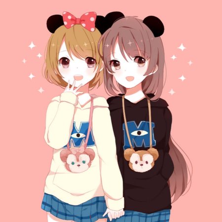 Девушки подруги арт