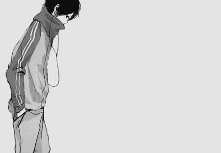 Аниме парень боком в полный рост