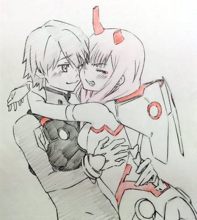 02 И Хиро карандашом