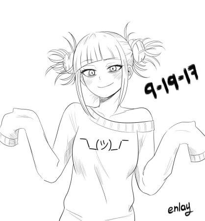 Himiko toga в карандаше