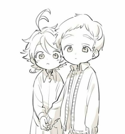 Эмма обещанный Неверленд черно белая