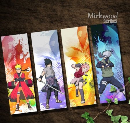 Закладки аниме Наруто