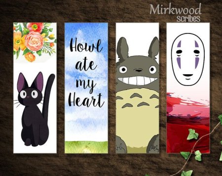 Аниме закладки для книг Хаяо Миядзаки