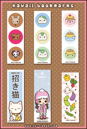 Милые закладки Каваи