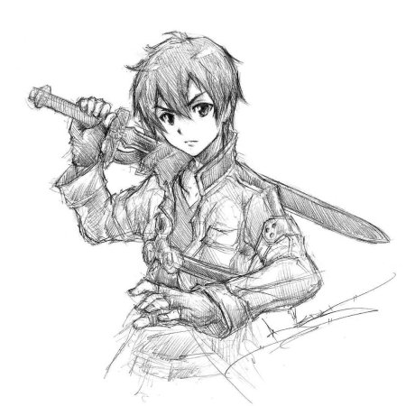 Аниме скетчи Sword Art online