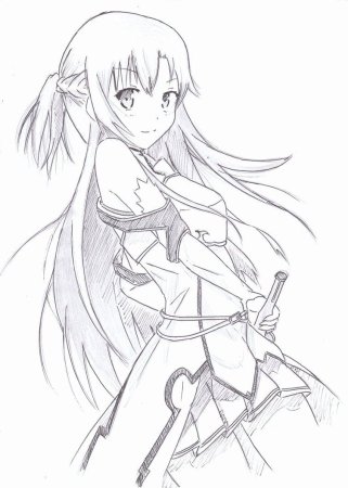 Аниме скетчи Sword Art online